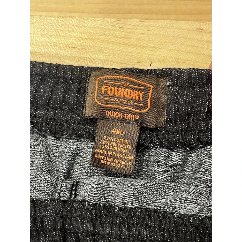 The Foundry Supply Co Knit Sweat Shorts, Men's Size 4XL, Quick-Dri